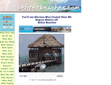 Tablet Screenshot of belize-beaches.com